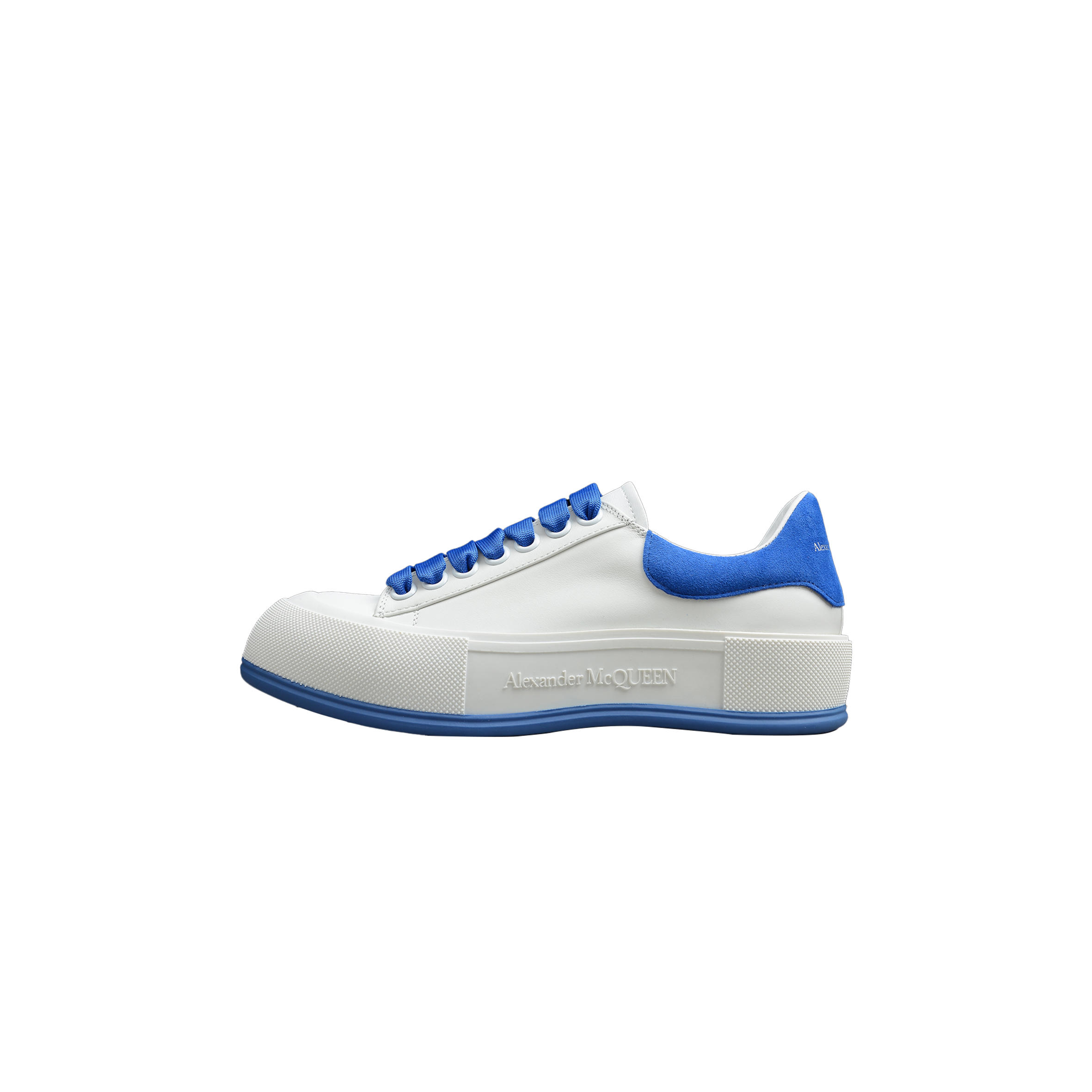 ALEXANDER MCQUEEN WOMEN SNEAKERS WHITE BLUE 611705W4LR11878